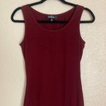 Lulus Burgandy Tank Lace Slit Midi Dress Size Small Photo 1