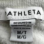 Athleta  Pranayama Open Cardigan Sweater Pocket Knit Light Bone Rib Medium Tall Photo 2