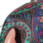 Cacique Vintage Paisley Satin Robe Medium 90s Lingerie Multicolor Photo 5