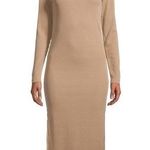 Lea & Viola Rib Knit Maxi Dress Tan Size M Photo 0