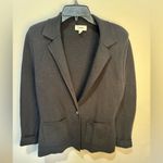 L'Agence Lacey Knit Blazer Sz Small Black Photo 2