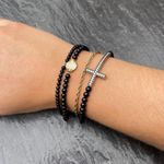 Anthropologie Beaded Bracelet cross set  Photo 0