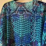 One World Blue and Green Sheer cover up petite medium Photo 8
