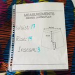 BCBGMAXAZRIA  Womens Geometric High Rise Waist Hot Pants Multicolor Shorts Size 0 Photo 6