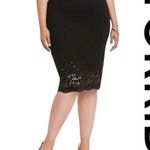 Torrid size 0, which is a size large black lace hem dress Photo 1