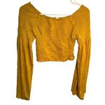 Tres Bien  Smocked Top Mustard Yellow Photo 0