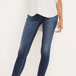 Madewell NWT Maternity Over-the-Belly Skinny Jeans in Danny Wash TENCEL Denim Photo 0