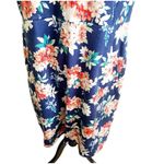 Lands' End Land’s End Women’s Plus Size 20W Floral Sheath Dress Blue Pockets Scoop Neck Photo 4