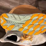 Hoka  Women's Cream Athletic Shoes with Yellow Laces Photo 6