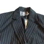 Urban Outfitters Daizy Cropped Blazer Jacket Pinstripe Black White Size XS NWT Photo 2