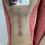 EMU Australia  Sz 8 Ballet Flats Pink Avoca Suede Slip On Shoes Casual Comfort Photo 12
