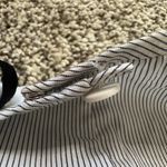 Tibi  white pinstripe sleeveless asymmetrical top size 4 Photo 9