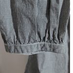 J.Crew  Penny Peasant Gingham Square Neck 3/4 Sleeve Top Black White XS Photo 10