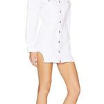 superdown Holland Denim Dress in White Photo 1