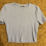 ZARA Light Blue  Crop Top Photo 0
