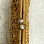 Vintage Tan Raffia Kiss Lock Clutch Purse Hand Made 50’s Summer Classic Vacation Photo 5