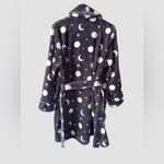 Sonoma Goods For Life Gray Celestial Bathrobe Soft Fleece Size Small Short Cozy Photo 5