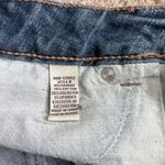 Hot Kiss Blue and Orange Cartoon Print Jean Shorts Photo 3