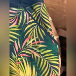 Lands' End Plus 22W Tropical Print Skort Blue, Yellow, Pink beach summer tennis Green Photo 3