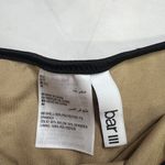 Bar III Crochet Overlay Side Tie Bikini Bottoms Size XS Black Beige Lined New Photo 2