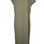 C’EST LA VIE Striped Green and White Maxi Dress L Size L Photo 0