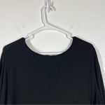 LUUKAA Long Sleeve Mesh Jersey Knit Lagenlook Dress Size 4 Black Photo 5