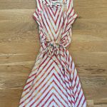 Aventura Striped Midi Dress in Red and Orange Photo 0