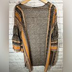 Democracy 3/4 sleeve double ruffle stripe animal print kimono size small/medium Photo 5