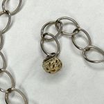 Gold Silver Tone Chain Link Belt Ball Charm XS/Small (XS/S) ✨ Photo 8