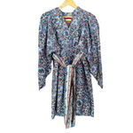 Chufy Ma Dress Mini Lin Floral Print Cotton Silk Embroidered Size XS Photo 1