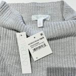 Abound New  Mock Neck Midi Ribbed Long Sleeve Slit Sweater Dress Grey Photo 13