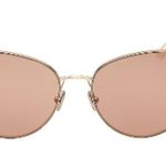 Tom Ford Anais 62mm Cat Eye Sunglasses Pale Gold Copper Photo 0