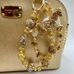 Handmade 🐴Luxury Bag/Phone Chain Charm/Keychain Champagne Brown Horse Bling Crystal Beads Photo 2