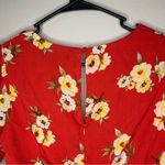 Forever 21  Red Floral Romper Size Medium Photo 5