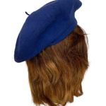 Vintage Aris Blue Lambswool Beret Photo 8
