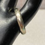 Vintage Men 10k White Gold Wedding Band Ring 4mm Engraved Dated Size 8.5 Silver Photo 9