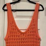 NWT Uncharted Threads Size S Coral Stretchy Knit Crochet Terry Cover Up Dress Pink Photo 1