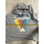 Disneyland Gray Pullover Hoodie L Sweatshirt Rainbow Castle Lightweight Hi-Low Photo 6