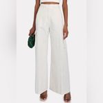 Torn By Ronny Kobo  Wide Leg Cargo Pant Linen Blend Bernee $350 large stone color Photo 5