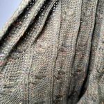 CC Cable Knit Speckled Infinity Scarf Green preppy Women's Fashion Accessories Photo 2