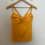 Athleta - Twist Up Tankini Top In Yellow 34B/C Surfing Beach Resort Swimsuit Photo 2