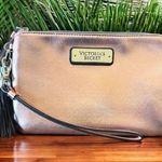Victoria's Secret VICTORIA’S SECRET Pink Metallic Wristlet Clutch with Tassel Photo 0