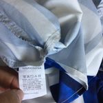 Womens White Blue Floral Print Off Shoulder Cutout Maxi‎ Dress size S Photo 6