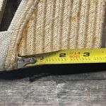 Michael Kors Women's Beige Cream Canvas Jute Wedge Gold Zipper Sandals Size 9M Photo 8