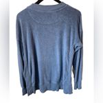 Aerie  Cozy Good Vibes Oversized Crewneck Sweatshirt w/split sides, Blue size XS Photo 1