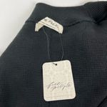 We The Free  Embroidered Long Sleeves Sweater Black Thermal Style XS Womens New Photo 4