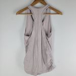 Athleta shimmer metallic chi tank top pink crew neck size S Photo 4