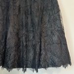 Carmen Marc Valvo  Midnight Lace Tulle A-Line Skirt - Size: 12 Photo 3