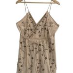 Altar'd State Altar’d State Dress Womens L Analia Beaded Spaghetti Strap Cocktail Club Nude Photo 1