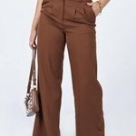 Princess Polly Elana Brown High Rise Relaxed Fit Pants 4 Photo 1